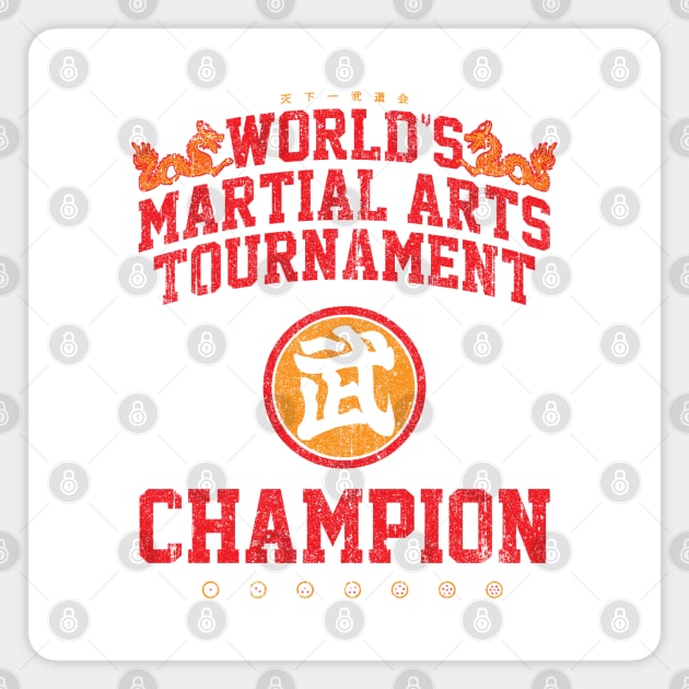 World's Martial Arts Tournament Champion (Variant) Magnet by huckblade